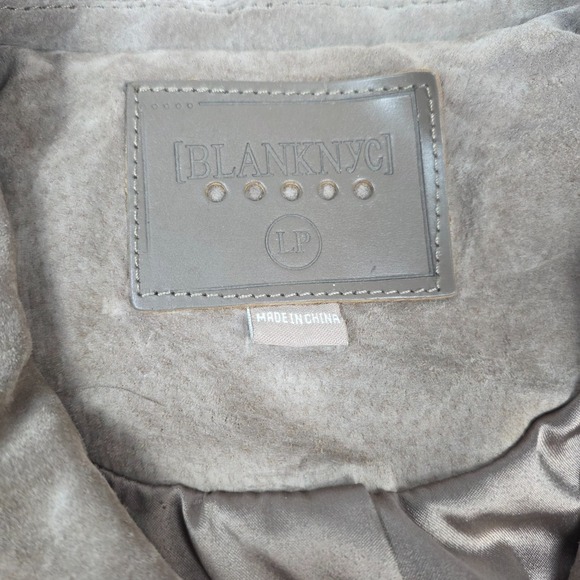 Blank NYC Suede Moto Leather Jacket Women's‎ Size LP - Picture 3 of 12